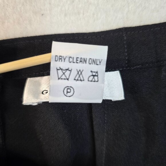 Wool Maxi Skirt Large Black Split Detail Classic Long Length by Gett New - Picture 6 of 9